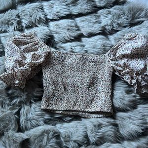 Off the shoulder crop top